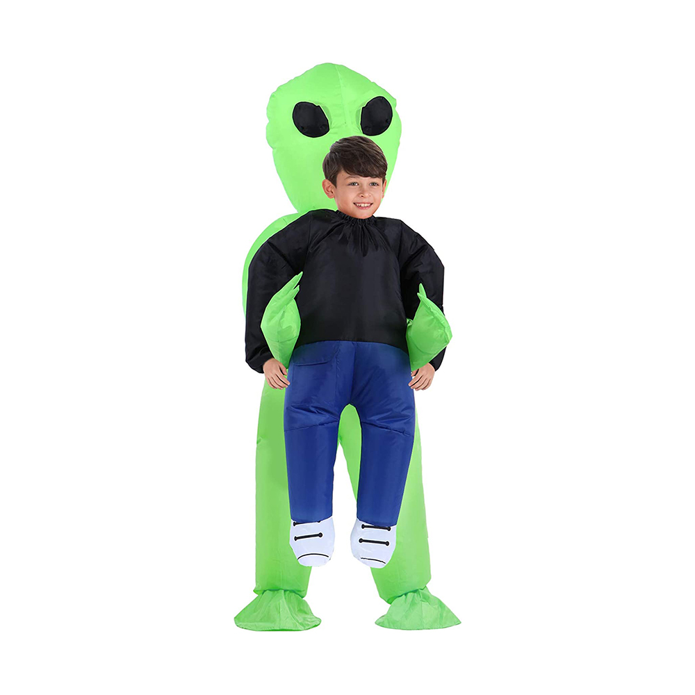 Erklærer oppustelig alien kostume til voksne, alien sjove blow up kostumer (voksen størrelse)